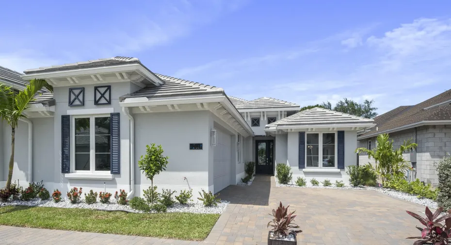 front of model home, example only