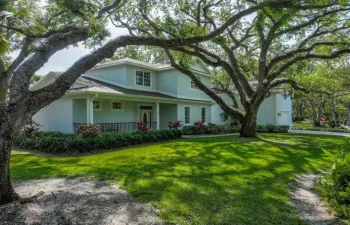 Oak shaded lawn