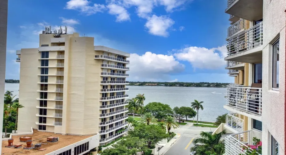 Ocean and intracoastal views from private balcony