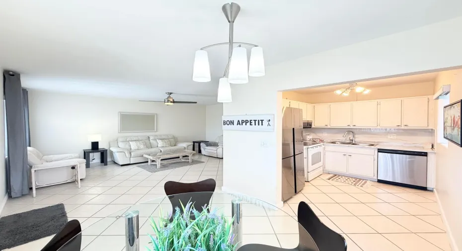 Living room kitchen