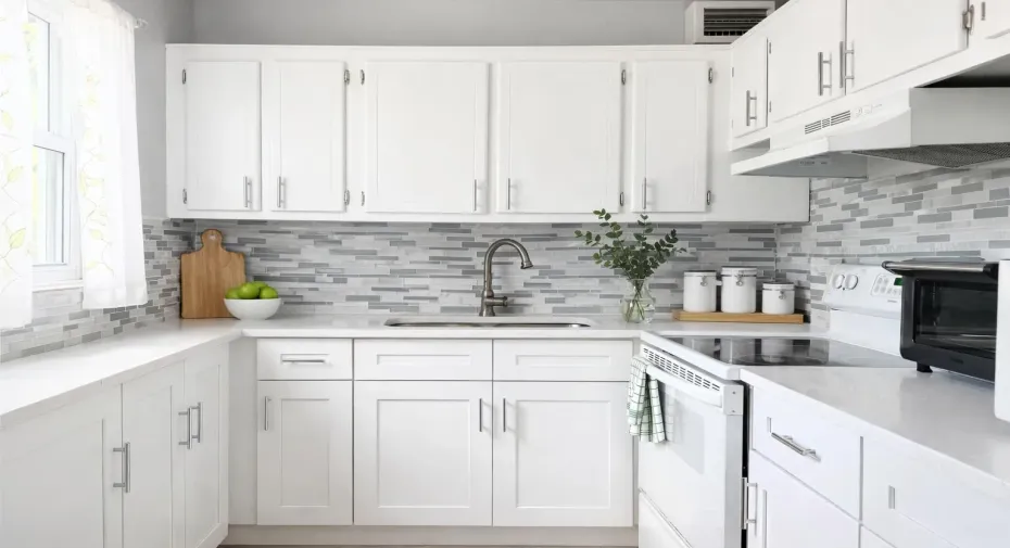 Kitchen virtually enhanced