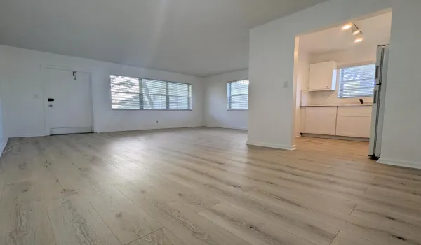 Ground Floor Corner with New Vinyl Floors
