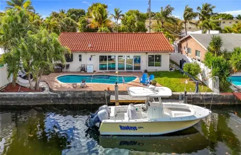 Pool and Dock on Canal