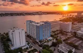 Aerial sunrise