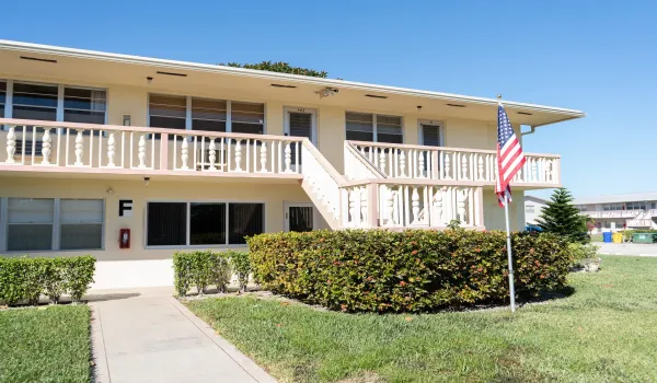 front of building