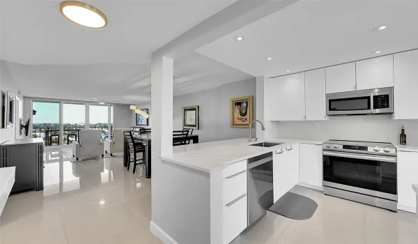 Open concept Living Room & Kitchen updated floors and more!