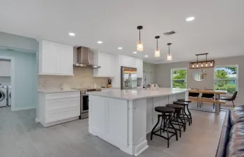 kitchen and dining