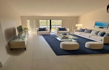 Living Room Dining Area Staged