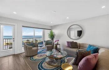 overlooking balcony and ocean