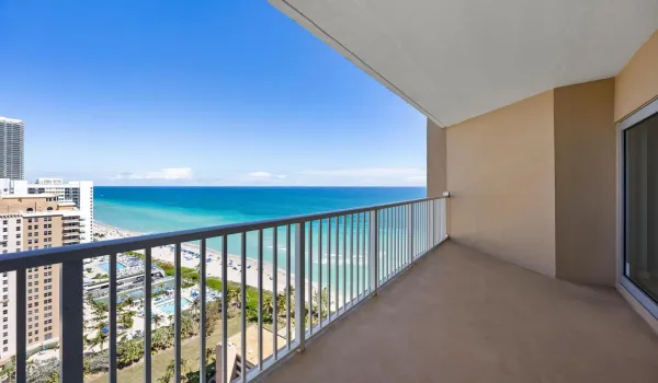BALCONY OVERLOOKING OCEAN