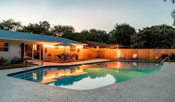 Backyard Night View