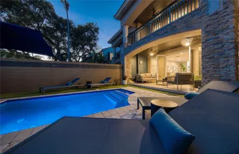 Twilight Pool Area