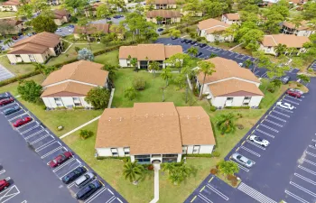 Drone Front Building