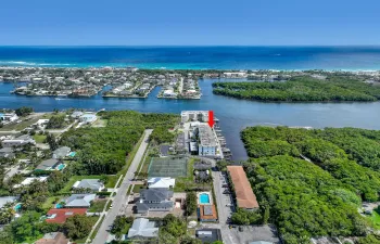 East view of intracoastal and ocean