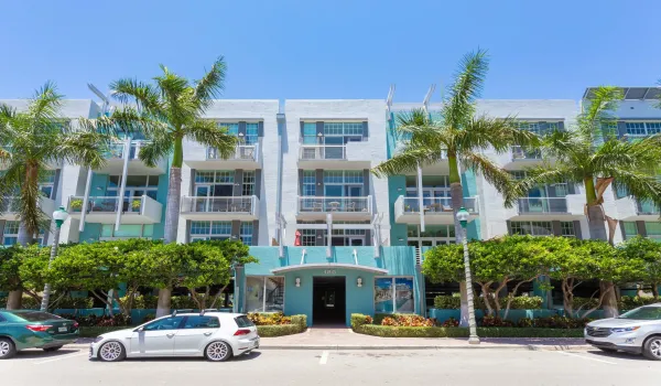 front of building