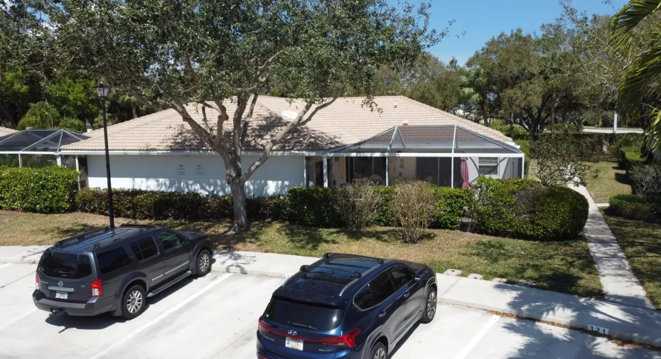 Aerial Front of 2903 Pin Oak - 2 Beds 2 Full Baths 1,152sf Villa-Townhome