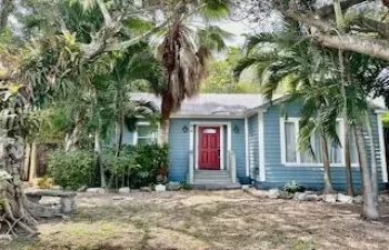 Blue House by Ocean