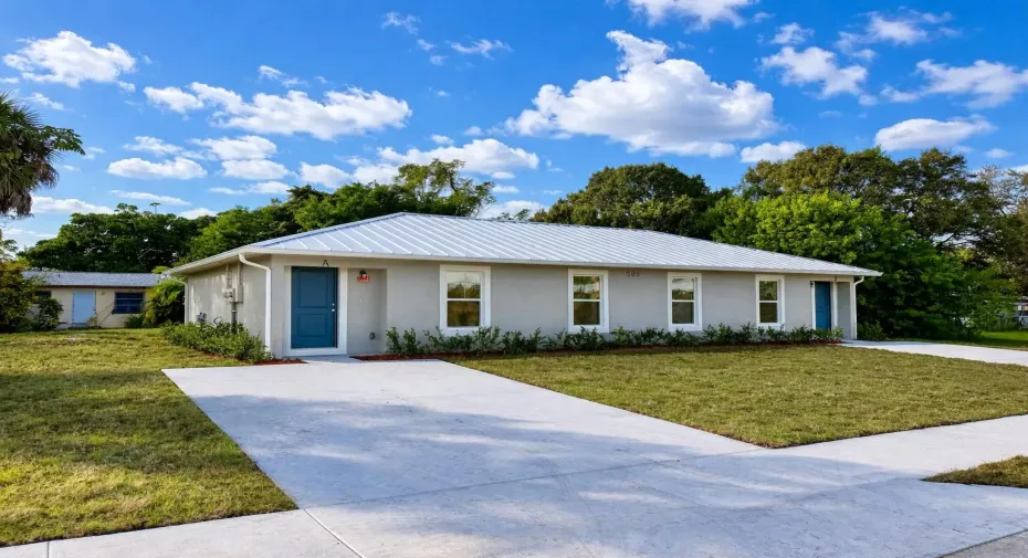 Brand-new 3-bedroom, 1-bath duplex