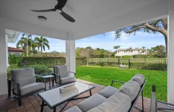 Extended Covered Patio with Lake Views
