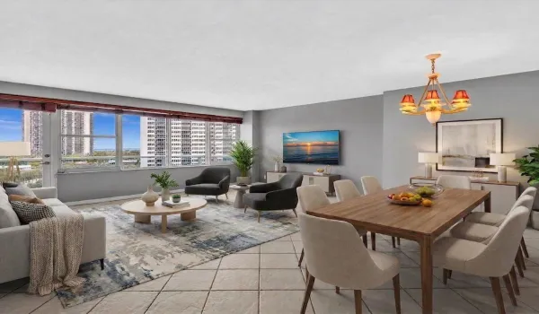 Virtually Staged Living/Dining