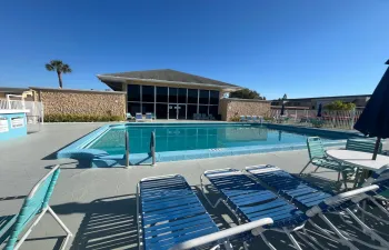 community clubhouse and pool area.