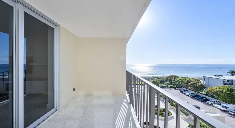 View from private balcony