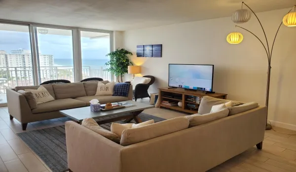 Ocean on TV screen