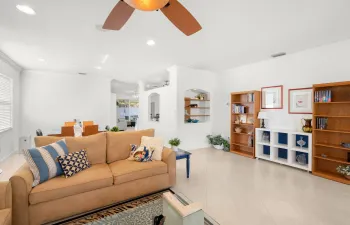 Spacious and light filled living area