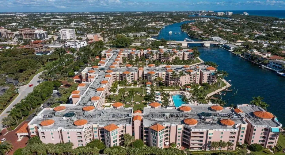 Mizner Court is South of Palmetto Park Road Bridge