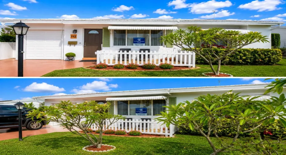 Your tropical white Picket fence front view