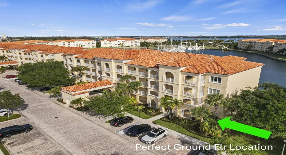 Your building overlooking the Marina and Lagoon.