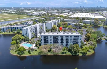 drone building & lagoon