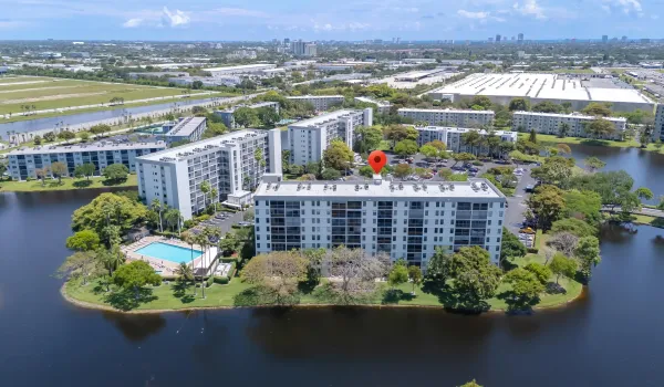 drone building & lagoon