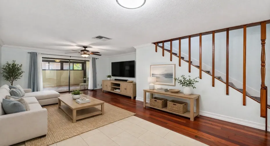 STAGED living area