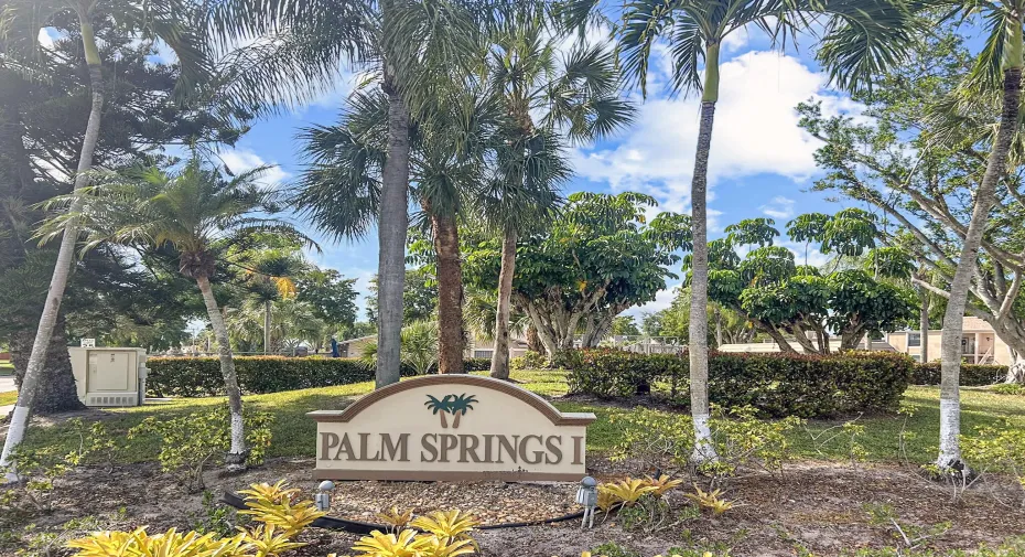 Welcome home! Palm Springs sign
