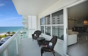 ocean view from the balcony