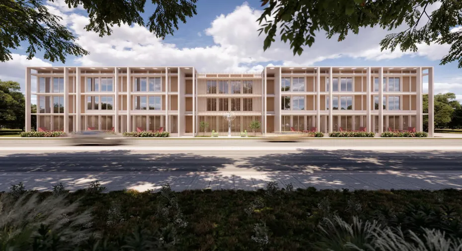 Rendering of planned project