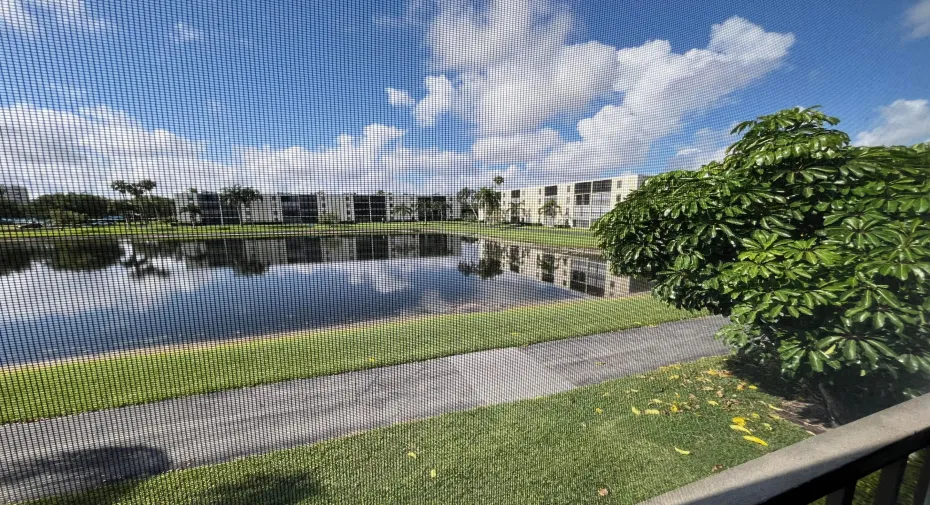 southern exposure water view from your screened patio