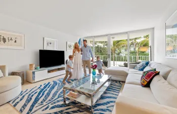 Open layout living room