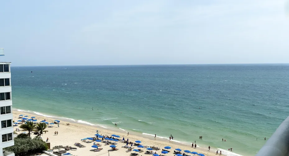 Ocean View from Unit 1009 Balcony
