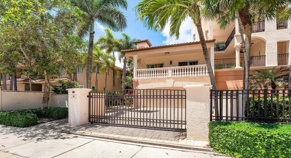Gated Front Entrance