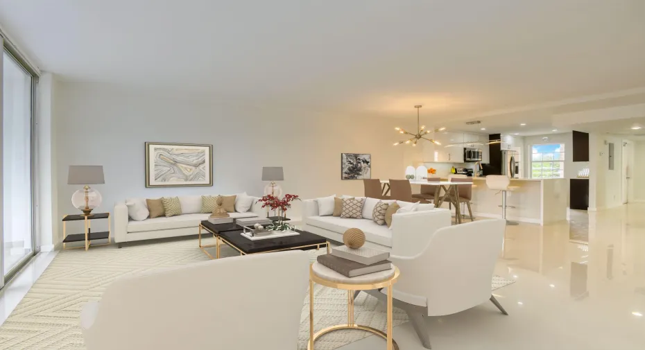 Dining-Living Room VIRTUAL STAGING
