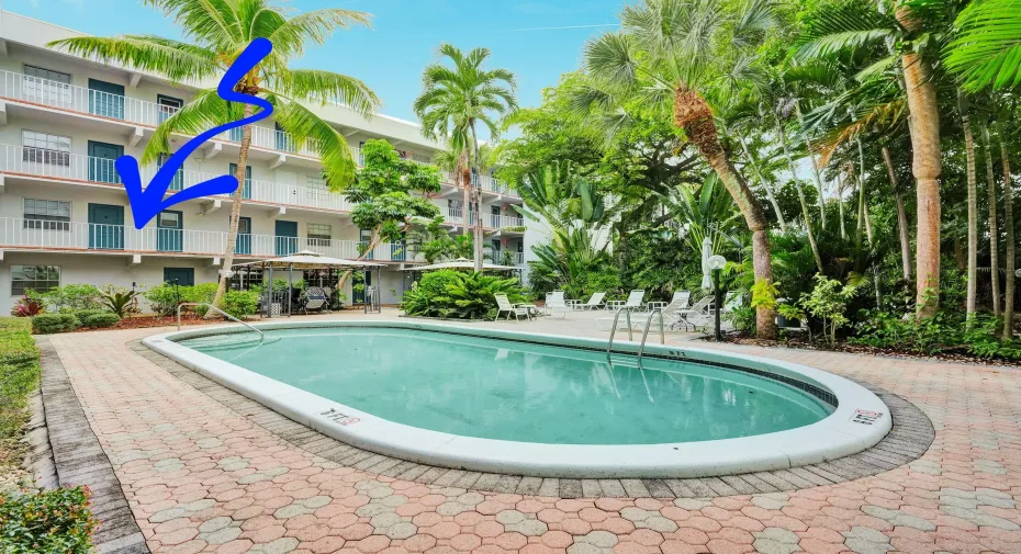 Pool view from the front