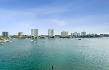 Lake Boca Raton and view of ocean beyond