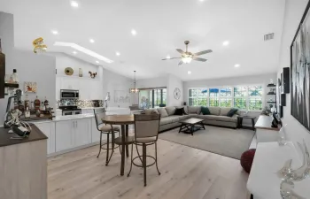 Luxury vinyl floors adorn the living areas.