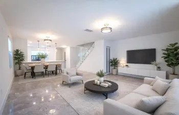 Open Concept - Living/Dining - Virtually Staged