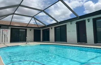 Screened pool