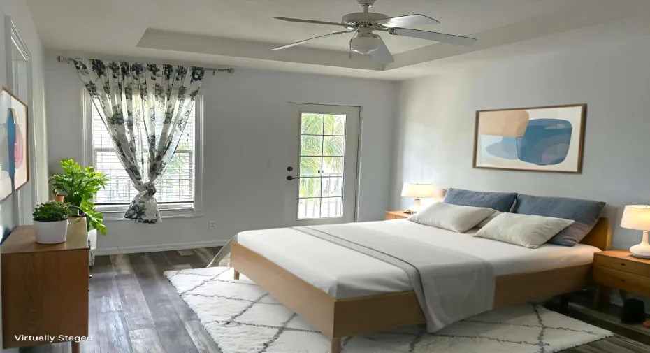 Owner's suite virtually staged