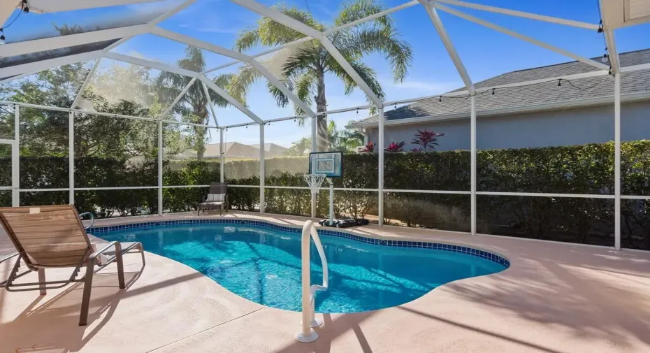YOUR OWN HEATED AND SCREENED POOL!