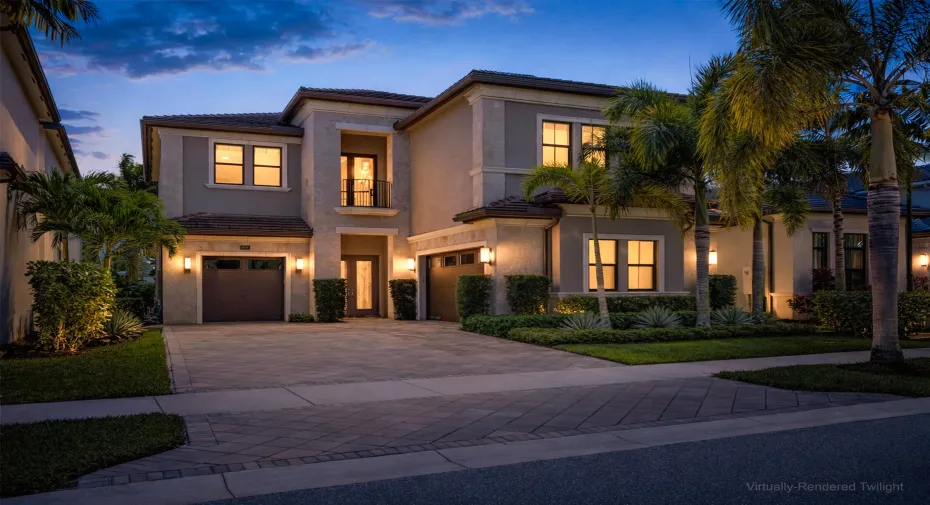 Front Elevation Twilight